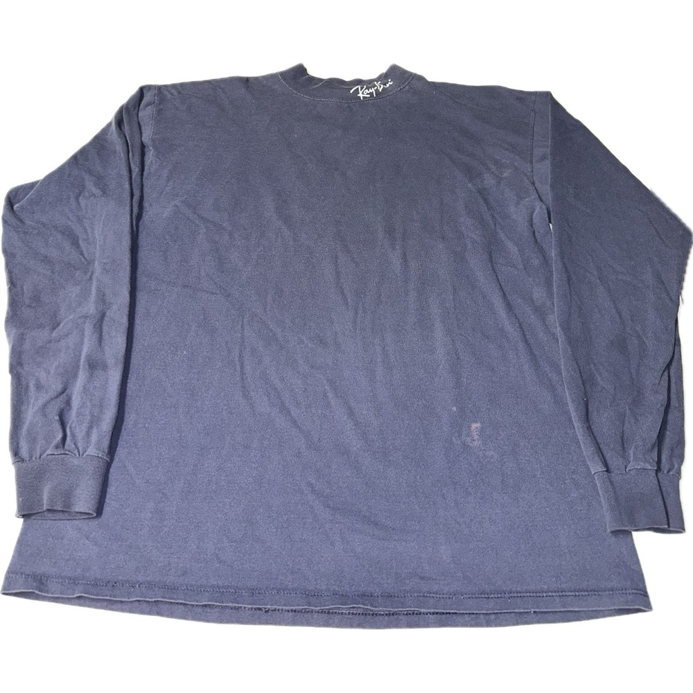 Ray-Ban Sunglasses Navy Blue Long Sleeve Shirt Men's Size Large